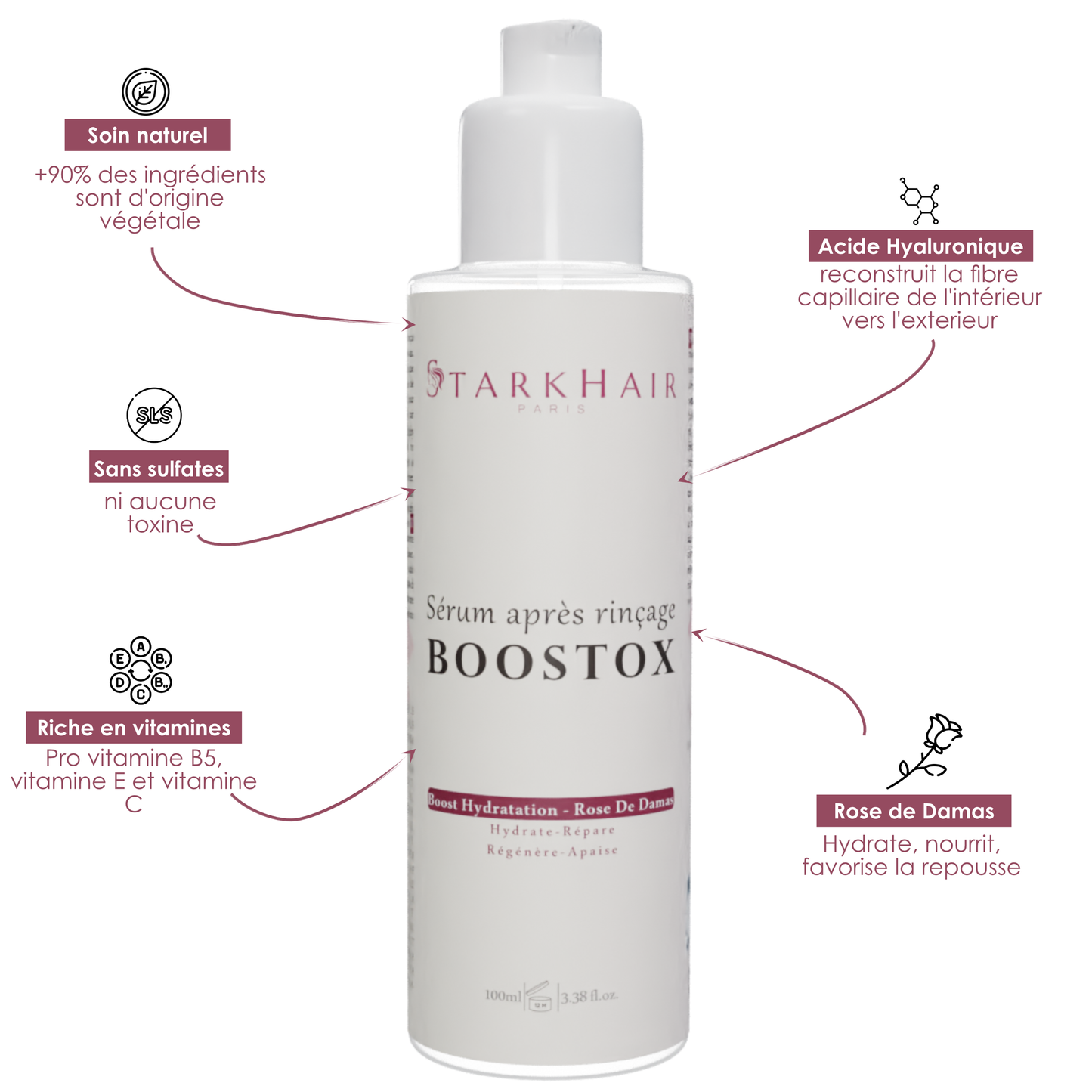 Huile Sérum Boostox - Rose De Damas - 100ml